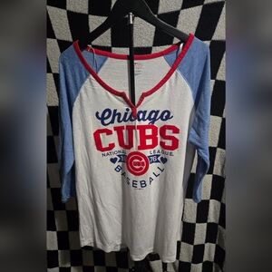 Chicago Cubs women's 5th & Ocean quarter sleeve size XXL